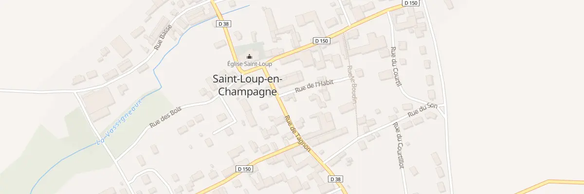 Plan du 2 Rue de l’Habit à Saint-Loup-en-Champagne