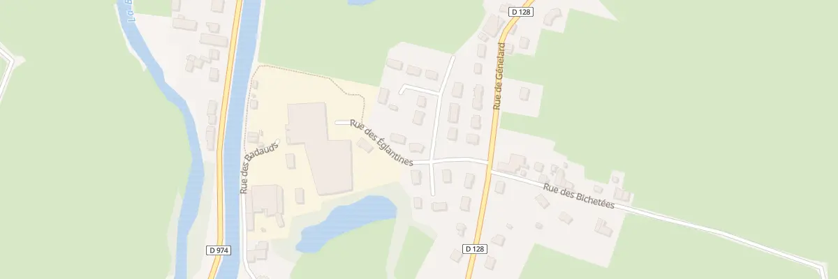 Plan du 2 Rue des Eglantines à Palinges