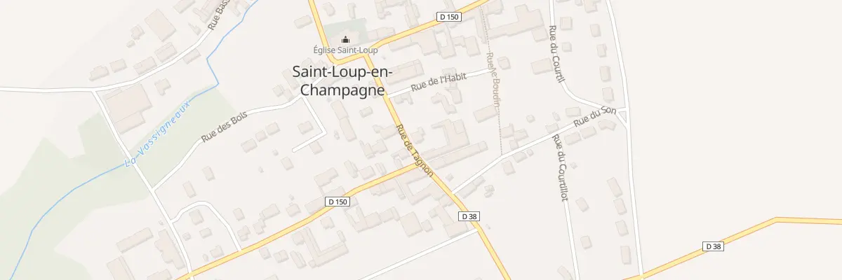 Plan du 5 Rte de Tagnon à Wasigny
