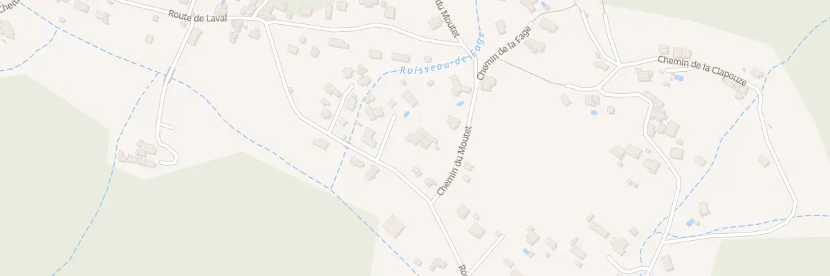 Plan du 402 Rte de Laval à Thueyts