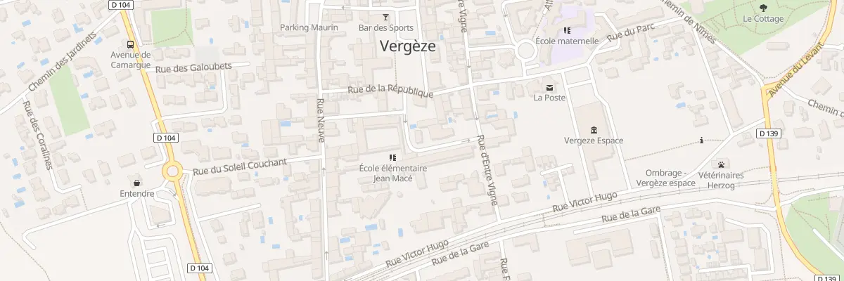 Plan du 5216 Pl Jean Macé à Vergèze