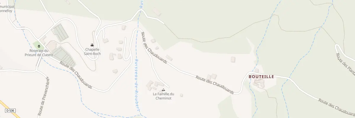Plan du 565 Rte des Chaudouards à Montpezat-sous-Bauzon