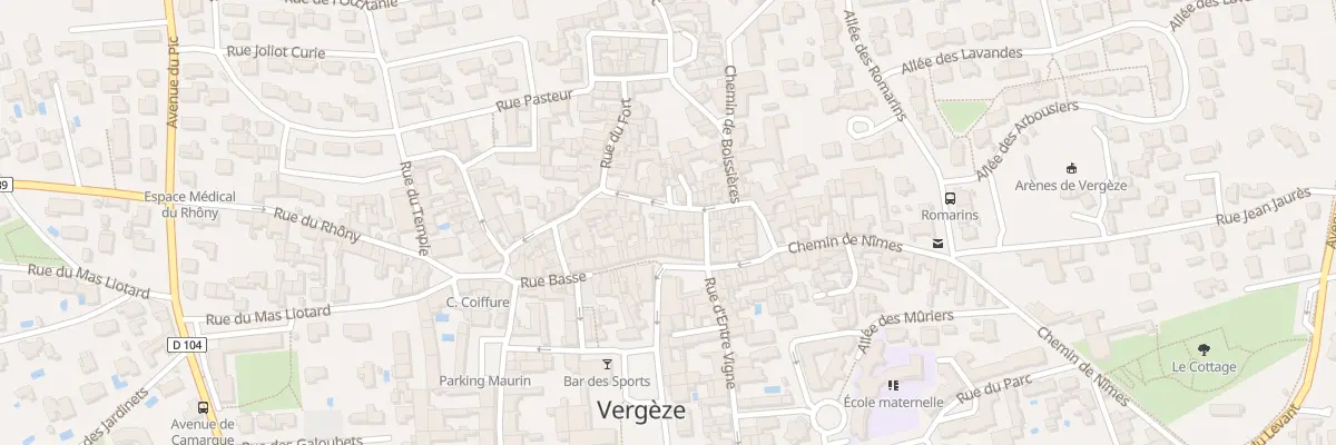 Plan du 13B Rue Haute à Vergèze
