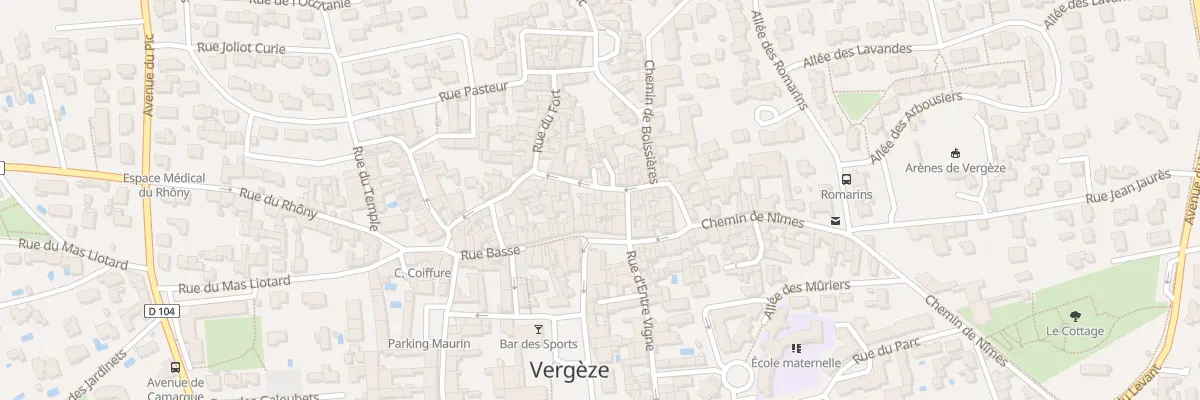 Plan du 13 Rue Haute à Vergèze