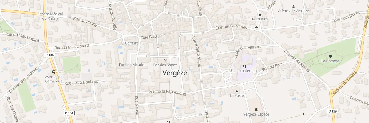 Plan du 3B Pl de la Republique à Vergèze