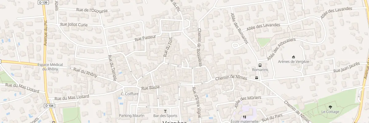 Plan du 8 Rue Haute à Vergèze