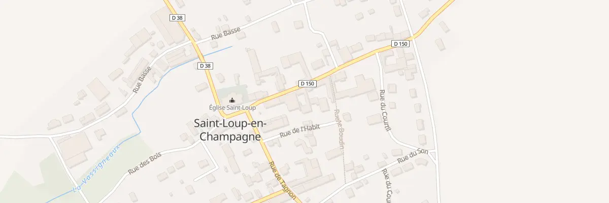 Plan du 2 Rue de la Croix à Saint-Loup-en-Champagne