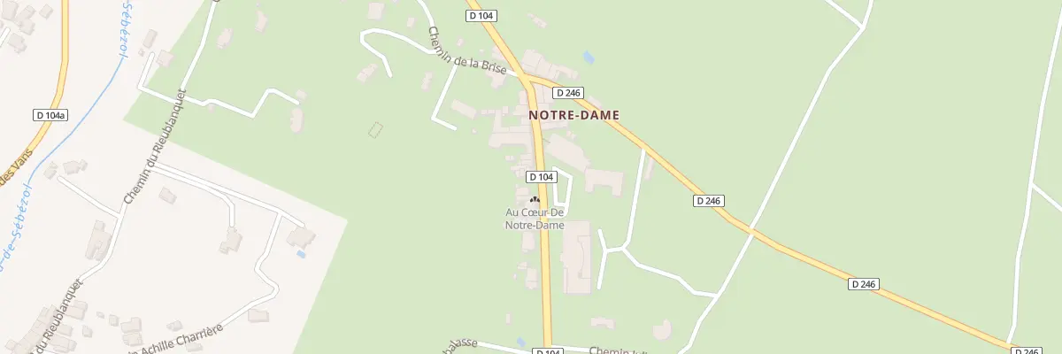 Plan du 664 Rte d’Ales à Lablachère