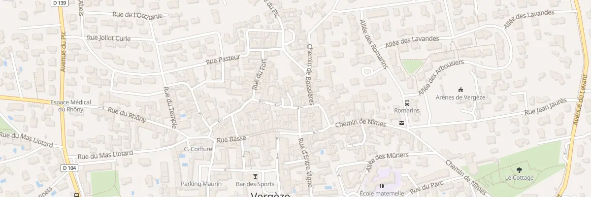 Plan du 6B Rue Haute à Vergèze