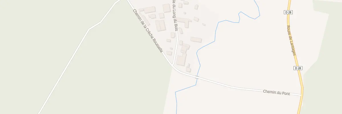 Plan du 1 Che de la Crèche à Rumilly-lès-Vaudes