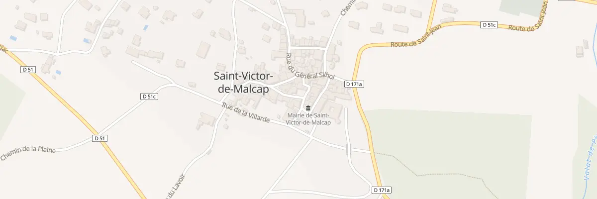Plan du 3 Pl de la Libération à Saint-Victor-de-Malcap