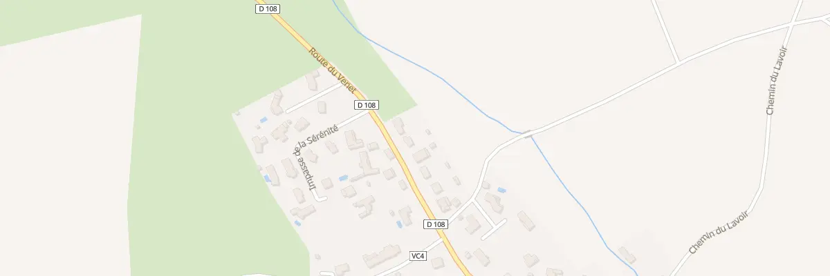 Plan du 404 Rte du Venet à Unias