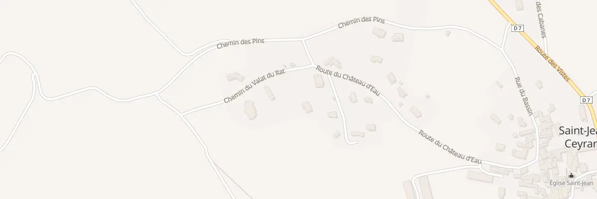 Plan du 65 Che Valat du Rat à Saint-Jean-de-Ceyrargues