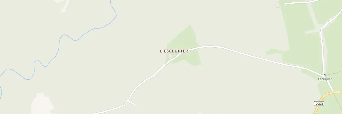 Plan du 5061 Les Baruenles et Le Col à Borée