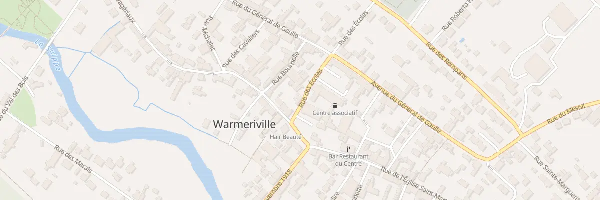 Plan du 1 Rue des Ecoles à Warmeriville