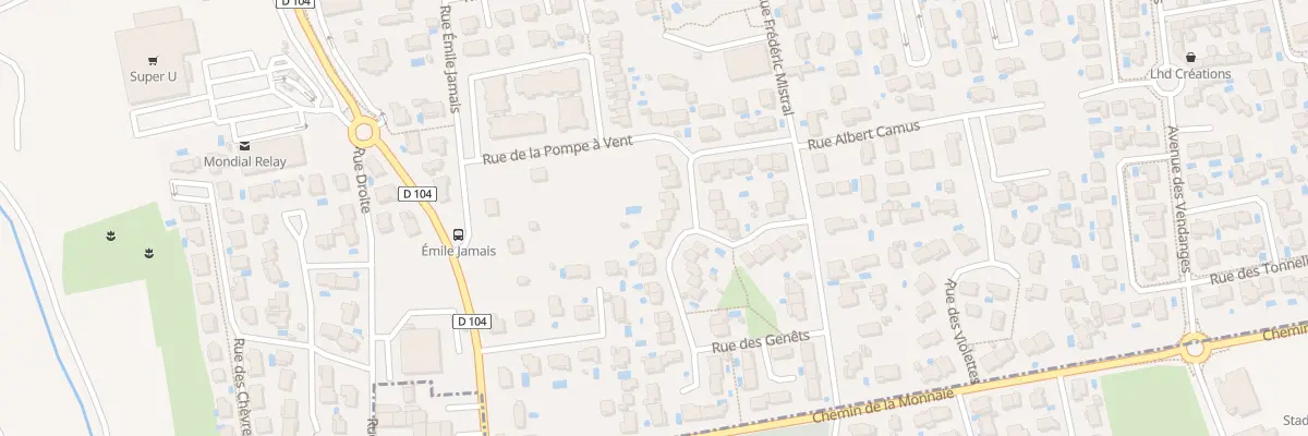 Plan du 128 Rue de l’Aubepine à Vergèze