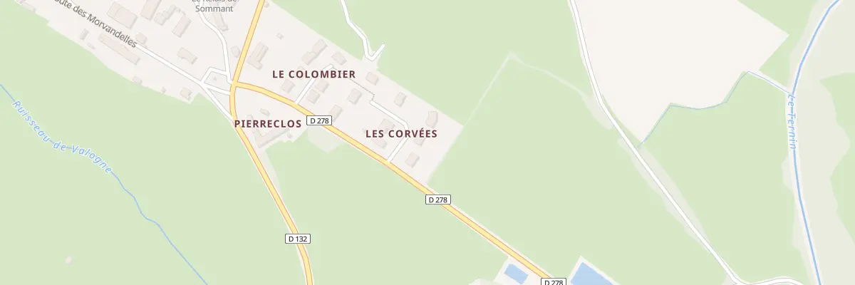 Plan du 5166 Les Corvees à Sommant