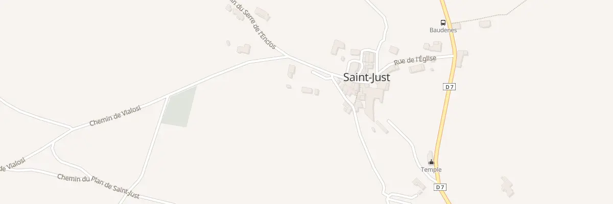 Plan du 5153 Cros de St Just à Saint-Just-et-Vacquières