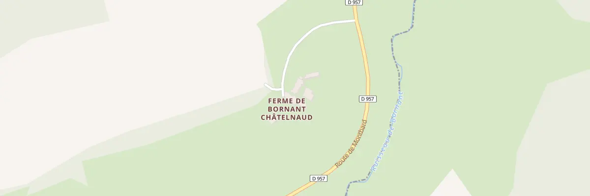 Plan du 177 Ferme de Bornant Chatelnau à Aisy-sur-Armançon