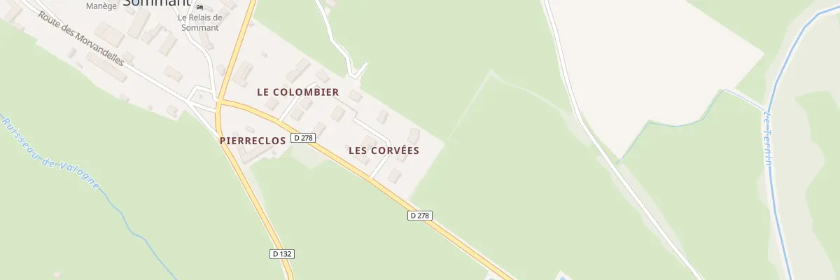 Plan du 5155 Les Corvees à Sommant