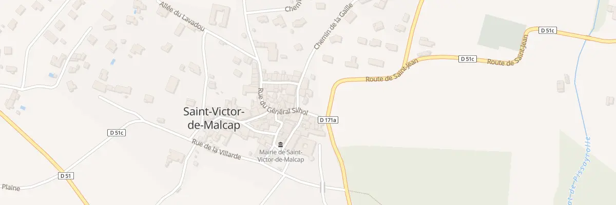Plan du 2 Rue du Général Silhol à Saint-Victor-de-Malcap