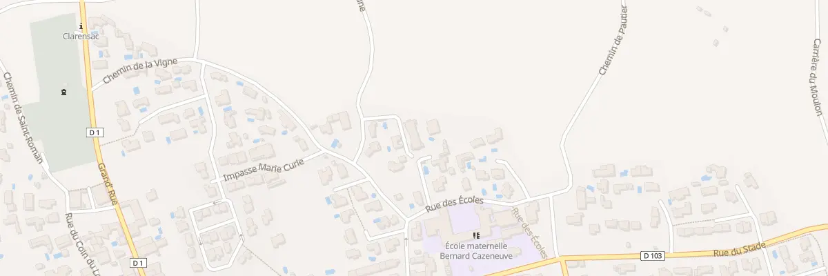 Plan du 8 Che de la Brune à Clarensac