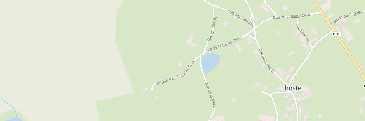 Plan du 2 Imp de la Basse Cour à Thoste