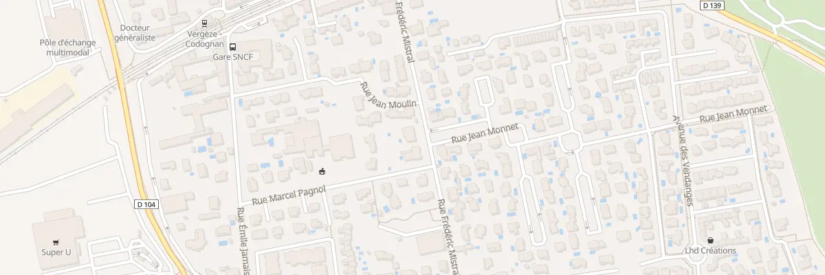 Plan du 210 Rue Frederic Mistral à Vergèze