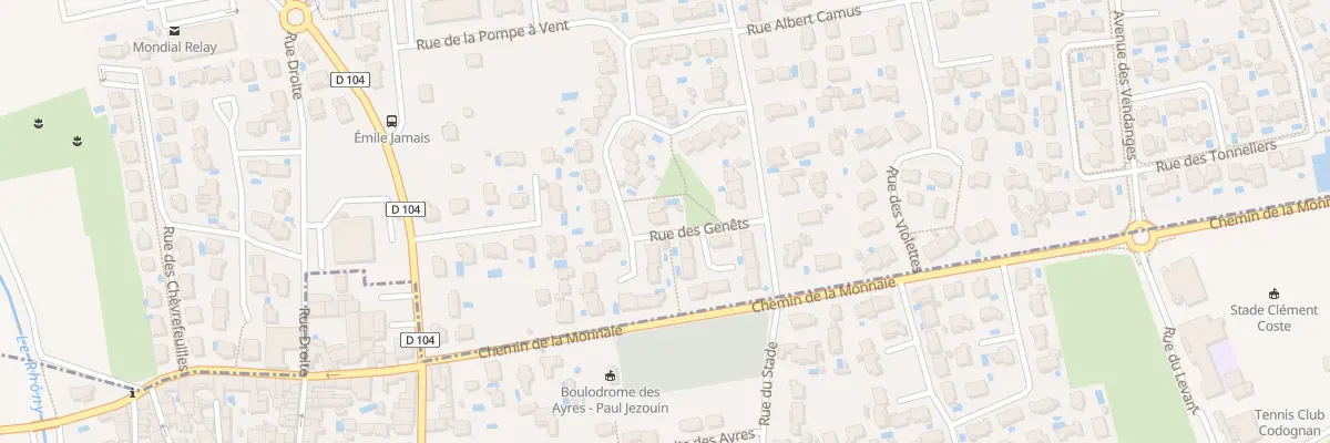 Plan du 233 Rue de l’Aubepine à Vergèze