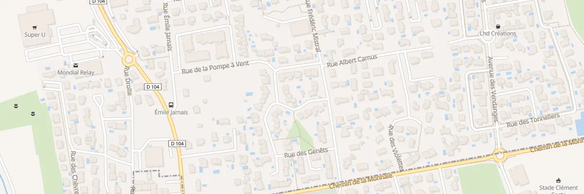 Plan du 92 Rue de l’Aubepine à Vergèze