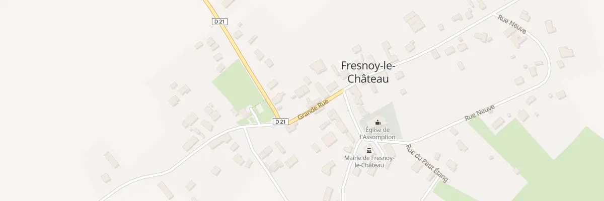Plan du 1 Gr Grande Rue à Fresnoy-le-Château