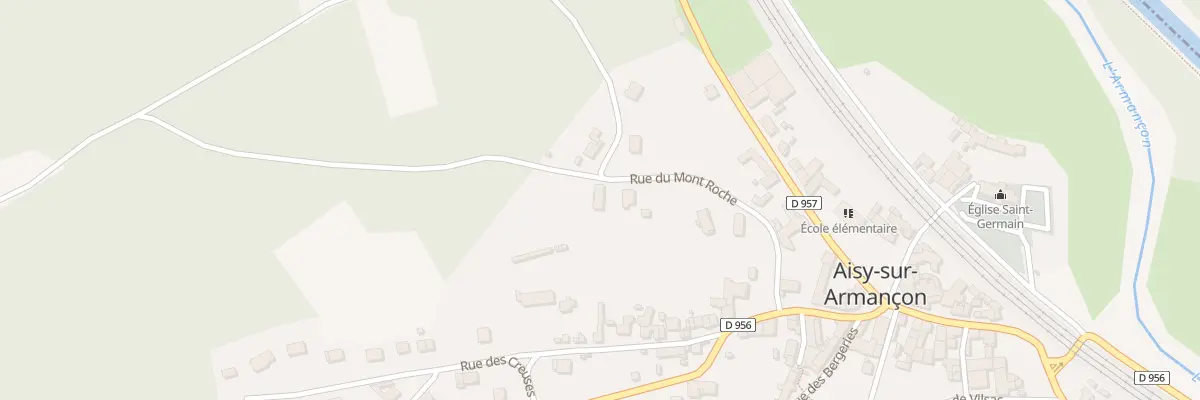 Plan du 5001F Rue du Mont-roche à Aisy-sur-Armançon