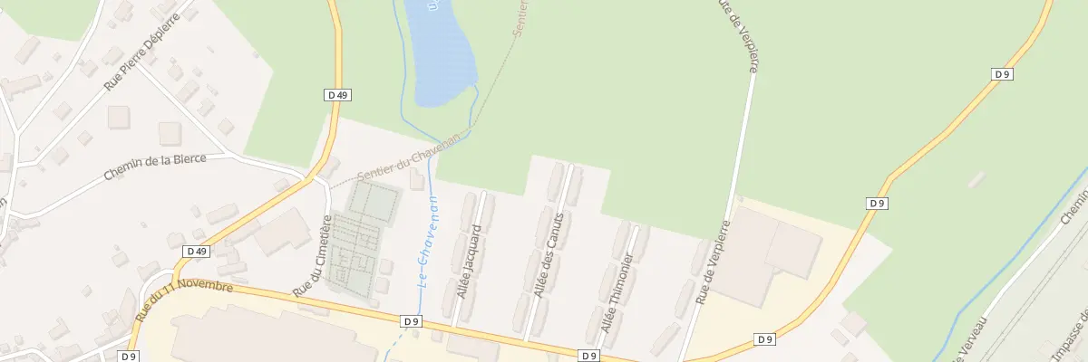 Plan du 27B All des Canuts à Régny