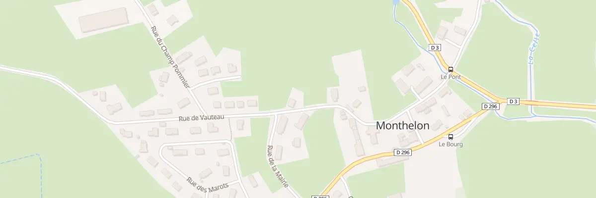 Plan du 5028 Le Bourg à Monthelon