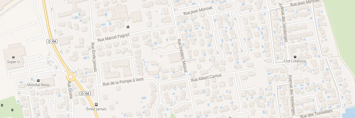 Plan du 5495 Rue Frederic Mistral à Vergèze