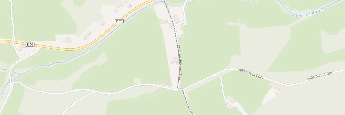 Plan du 234 Che des Carrieres à Chandon