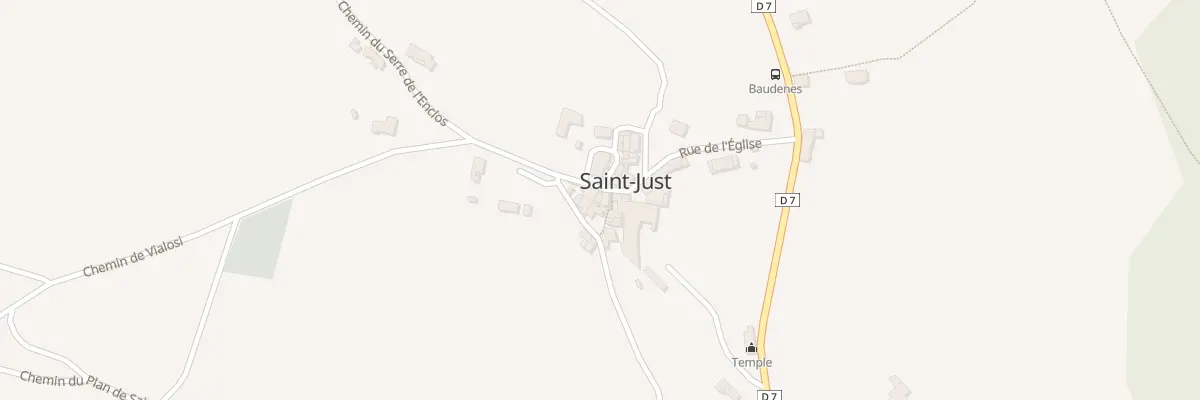 Plan du 5108 Village de St Just à Saint-Just-et-Vacquières