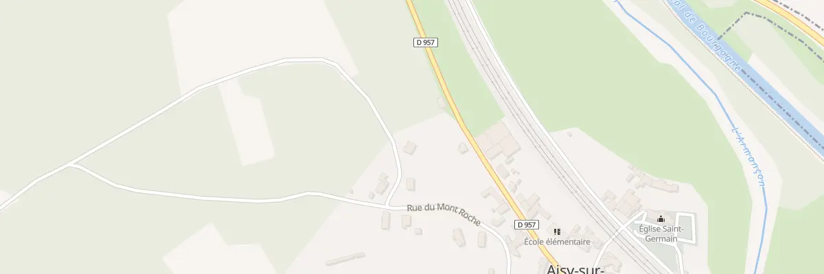 Plan du 9001 Rue du Mont-roche à Aisy-sur-Armançon