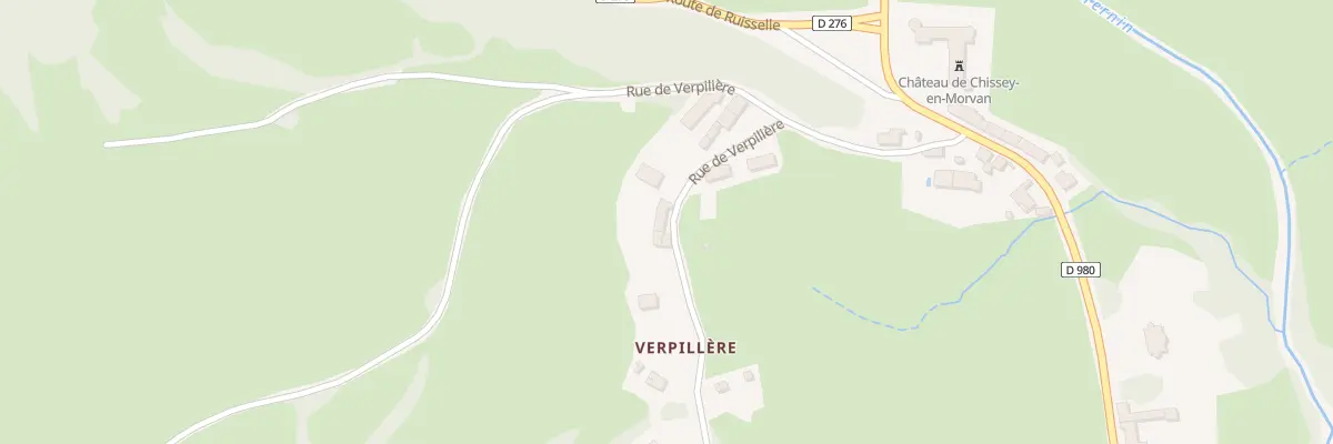 Plan du 250 Rue de Verpiliere à Chissey-en-Morvan
