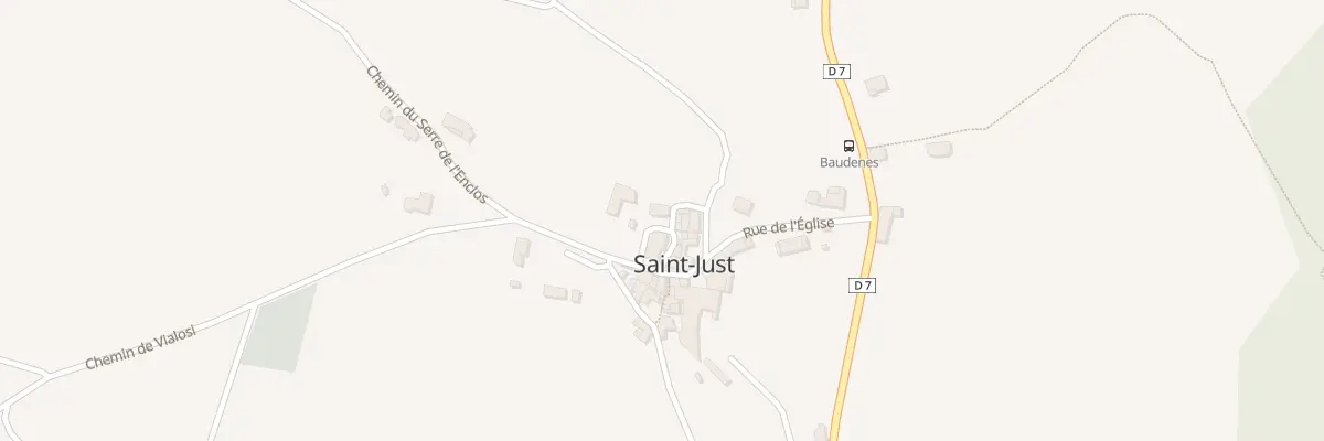 Plan du 7 Imp de l’Eglise à Saint-Just-et-Vacquières