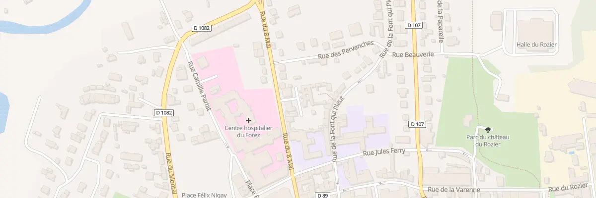 Plan du 36 Rue du Huit Mai à Feurs