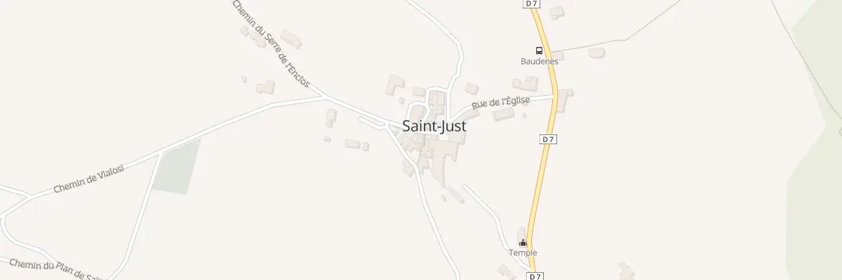 Plan du 5157 Village de St Just à Saint-Just-et-Vacquières