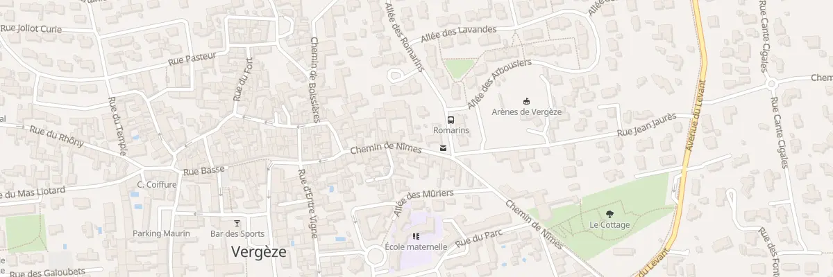 Plan du 15 Che de Nimes à Vergèze