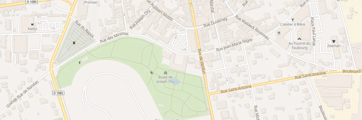 Plan du 1 Rue des Minimes à Feurs