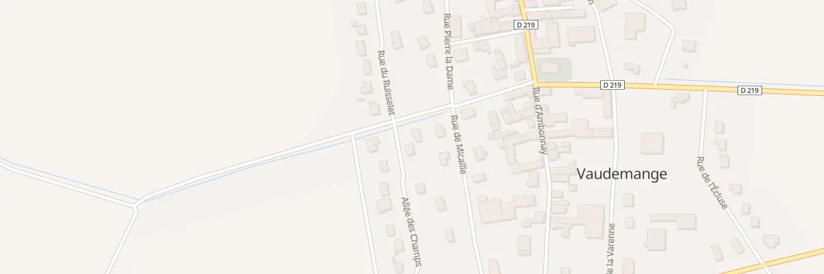 Plan du 1 All des Champs à Vaudemange
