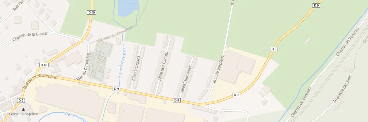 Plan du 35 All Thimonier à Régny