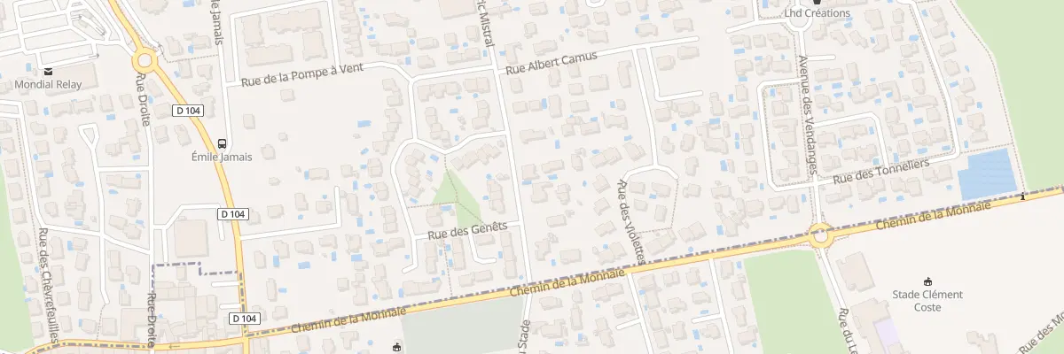 Plan du 523 Rue Frederic Mistral à Vergèze