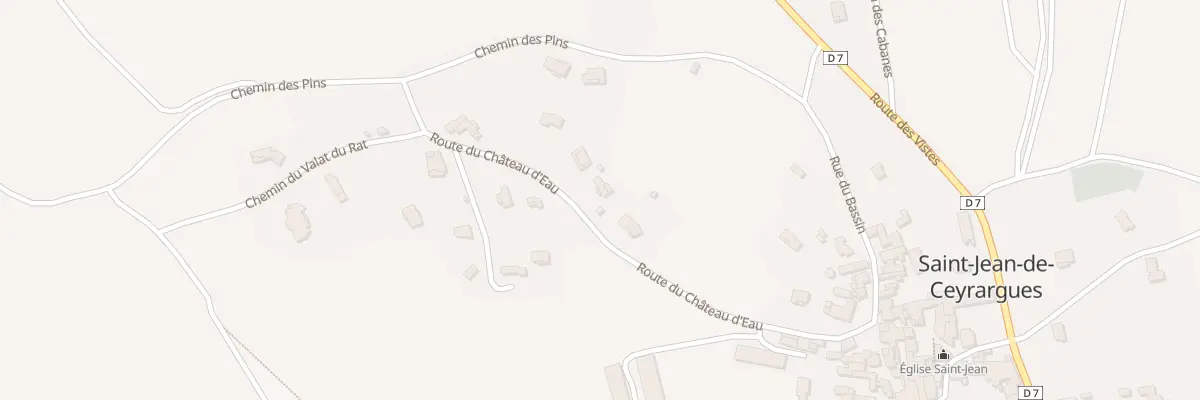 Plan du 262 Rte du Château d’Eau à Saint-Jean-de-Ceyrargues