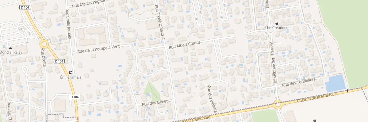 Plan du 483 Rue Frederic Mistral à Vergèze