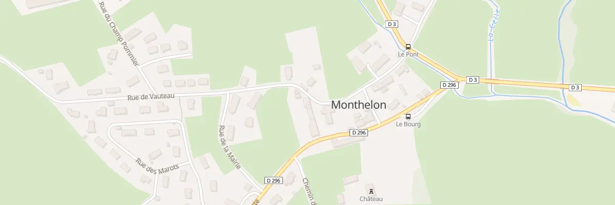 Plan du 6 Rue de la Cure à Monthelon